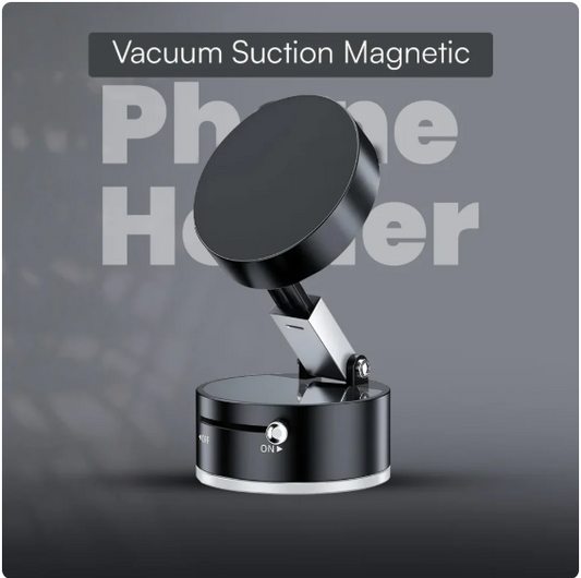 Vacuum Magnetic Suction Phone Holder - Foldable 360-degree Rotatable & Works Everywhere