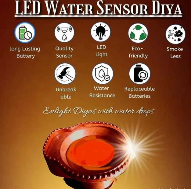 LED Water Sensor Diya | Sale Upto 65%